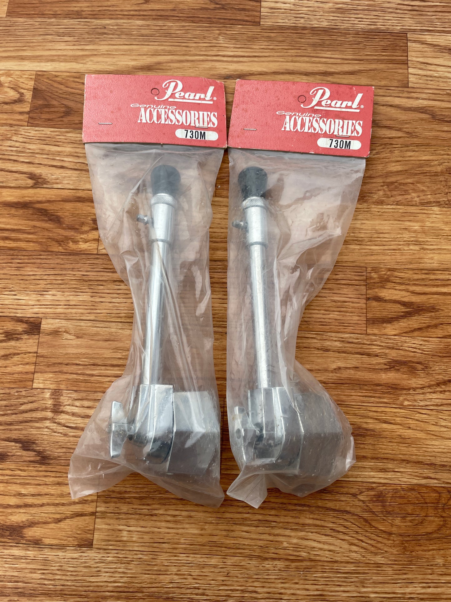 N.O.S. 1980s Pearl 730M Convertible Bass Drum Spurs Pair (x2)