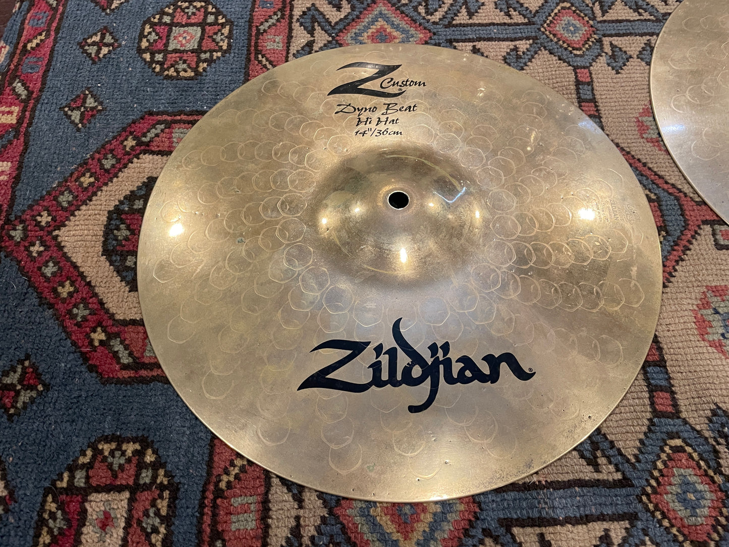 14" Zildjian Z Custom Dyno Beat Hi-Hat Cymbal Pair 1604g/1660g Z40133