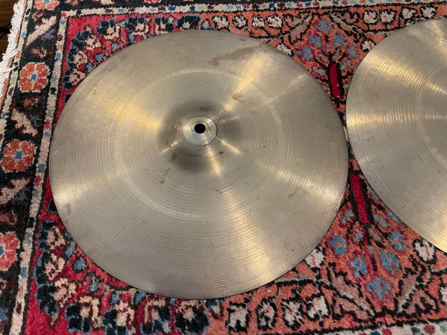 14" Zildjian A 1950s Small Stamp Hi-Hat Cymbal Pair 832g/844g #834