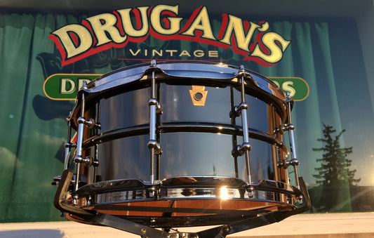 Ludwig 6.5x14 LB417T Black Beauty Tube Lugs Snare Drum