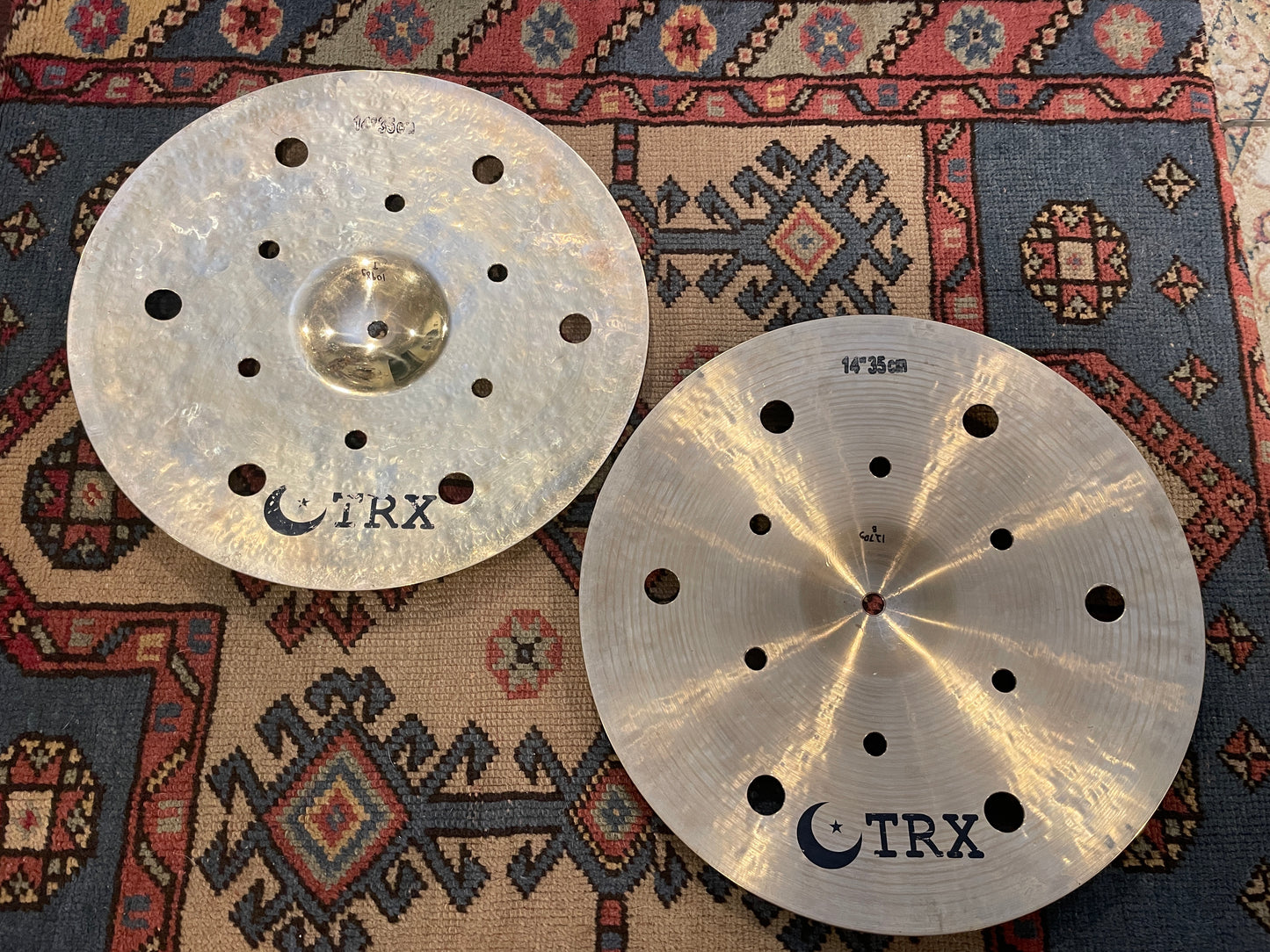 14" TRX Storm Hi-Hat Cymbal Pair Made In Turkey 1098g/1270g *Video Demo*