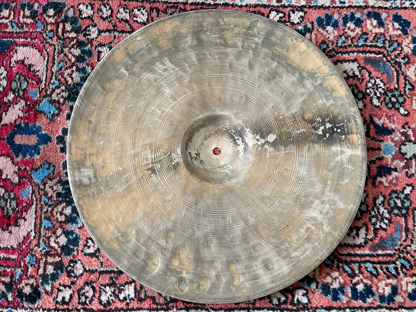 Vintage 15" K. Zildjian Istanbul Old Stamp Type IIb Hi-Hat / Small Ride Single Cymbal 1328g #762