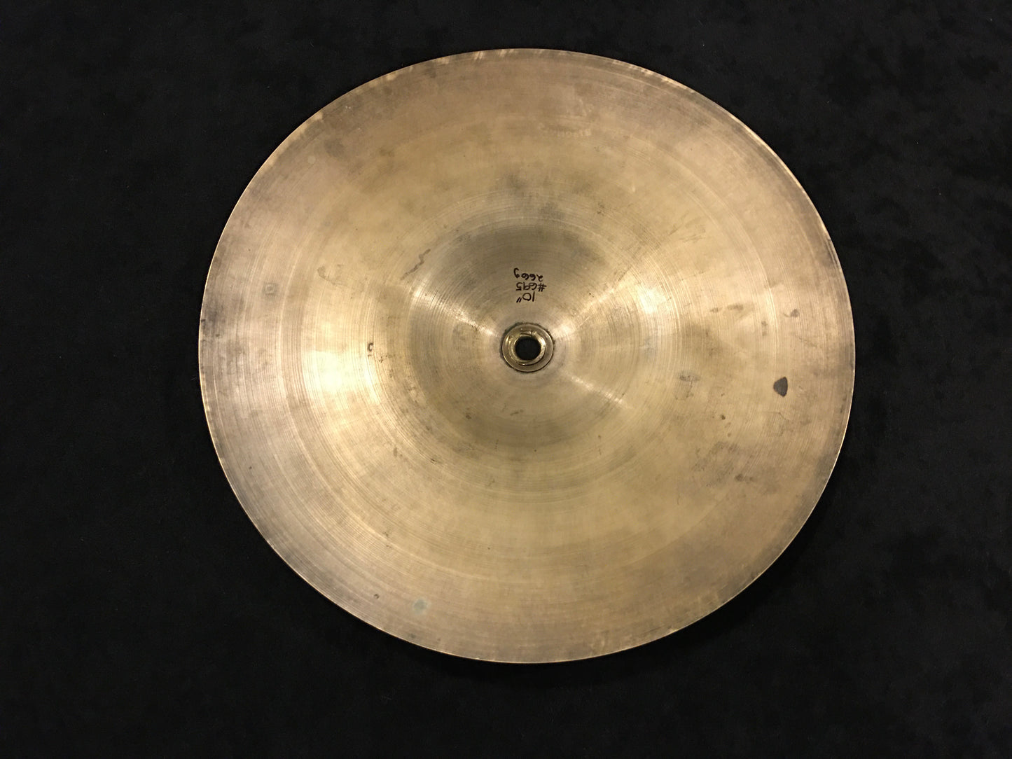 10" Stanople Uzuiriope 1930s Leedy Splash Trap Cymbal 266g #695