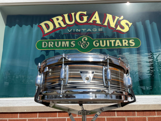 1971 Ludwig Standard 5x14 Snare Drum Gold Strata