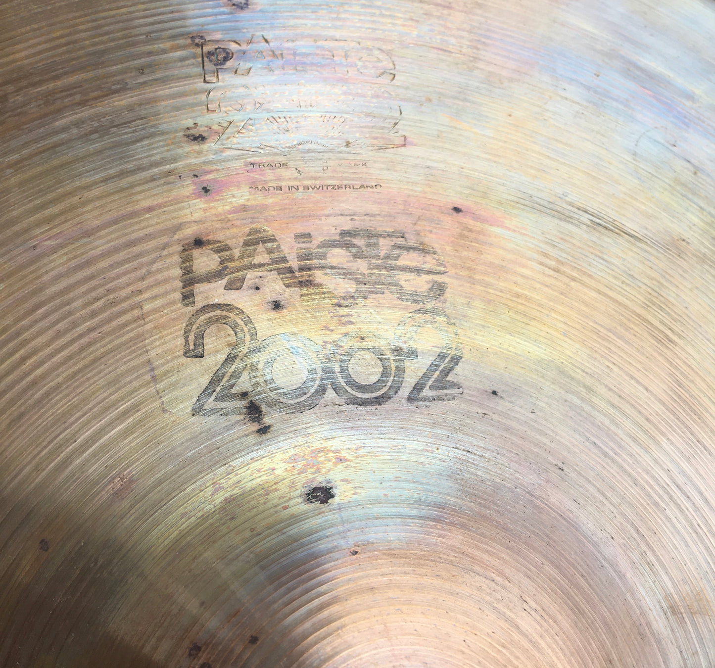 14" Paiste 1977 2002 Heavy Hi-Hat Cymbal Pair 988/1058g