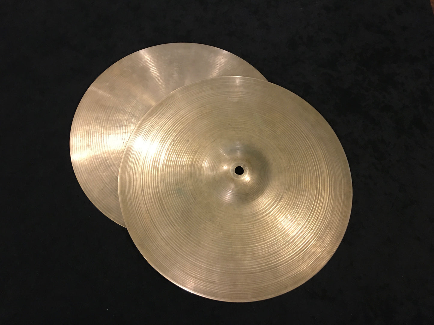 14" Zildjian A 1970s Hi-Hat Cymbal Set 932g/1066g #666 *Sound File*
