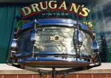 1960s Camco Oaklawn 5x14 Tuxedo Snare Drum Sky Blue Pearl