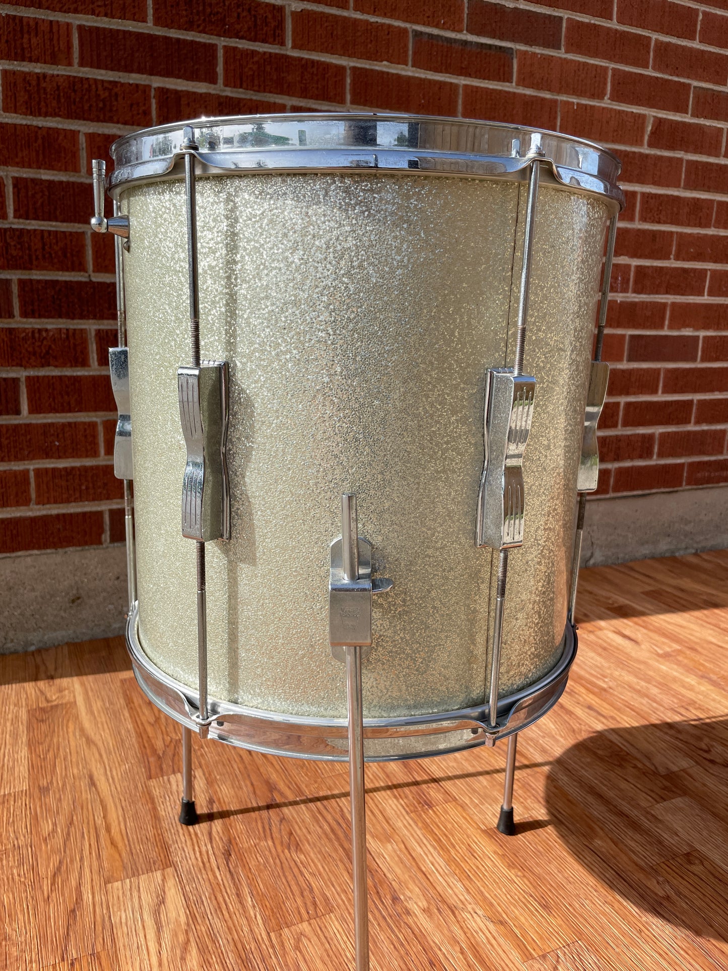 1964 Ludwig 14x14 Club Date Floor Tom Silver Sparkle