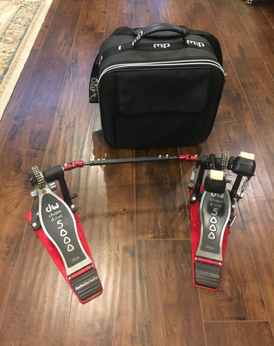 DW 5000 Accelerator Double Bass Drum Pedal w/ Original Bag DWCP5002AD3