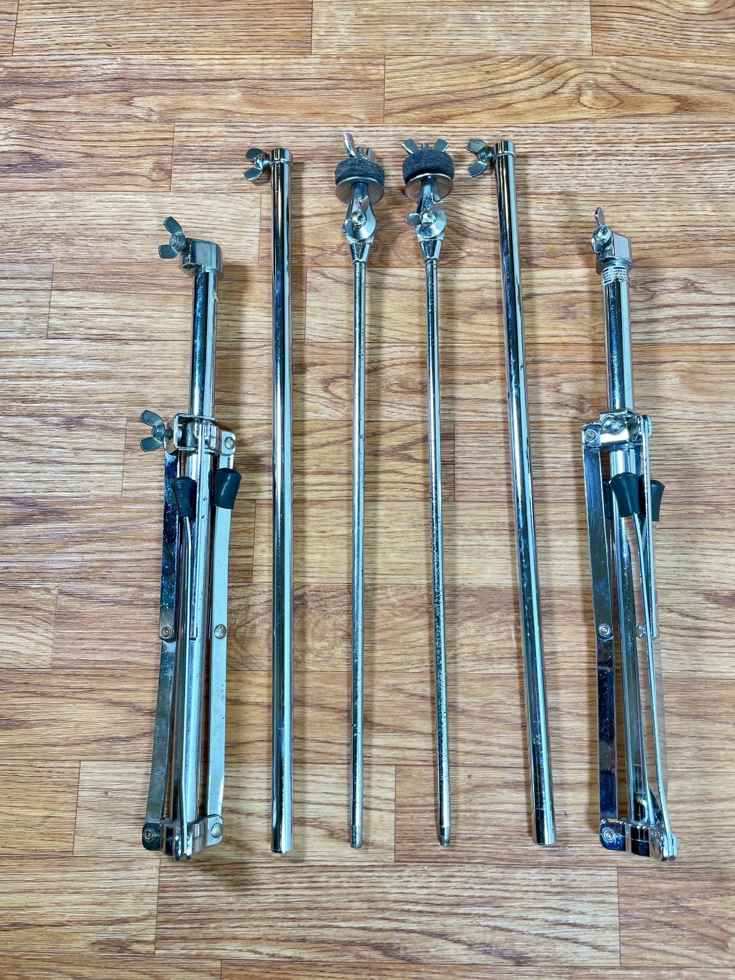 1960s Ludwig 1400 Flat Base Straight Cymbal Stand Pair (2 Pcs.)