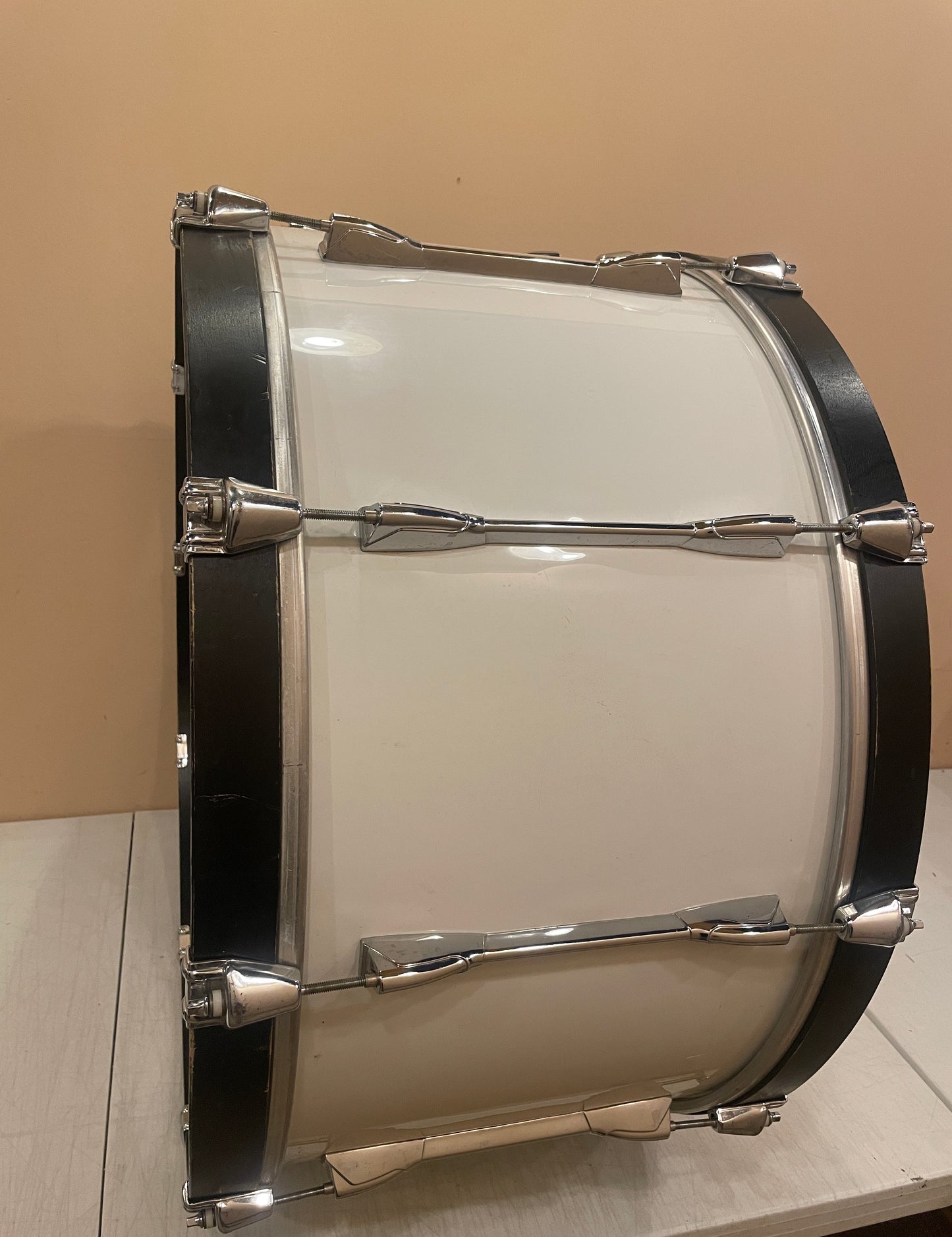 Yamaha 14x28 Power-Lite Marching Bass Drum White - MIJ