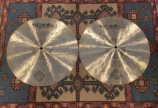 15" Istanbul Agop Traditional Medium Hi-Hat Cymbal Pair 1172g/1380g