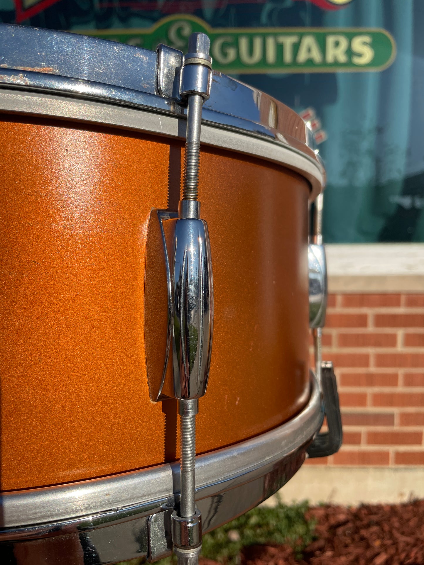 1950s Gretsch 5.5x14 No. X4104 Dixieland Snare Drum Copper Mist Lacquer *Video Demo*