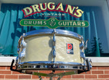 1950s Premier 5.5x14 Super Ace Snare Drum White Marine Pearl