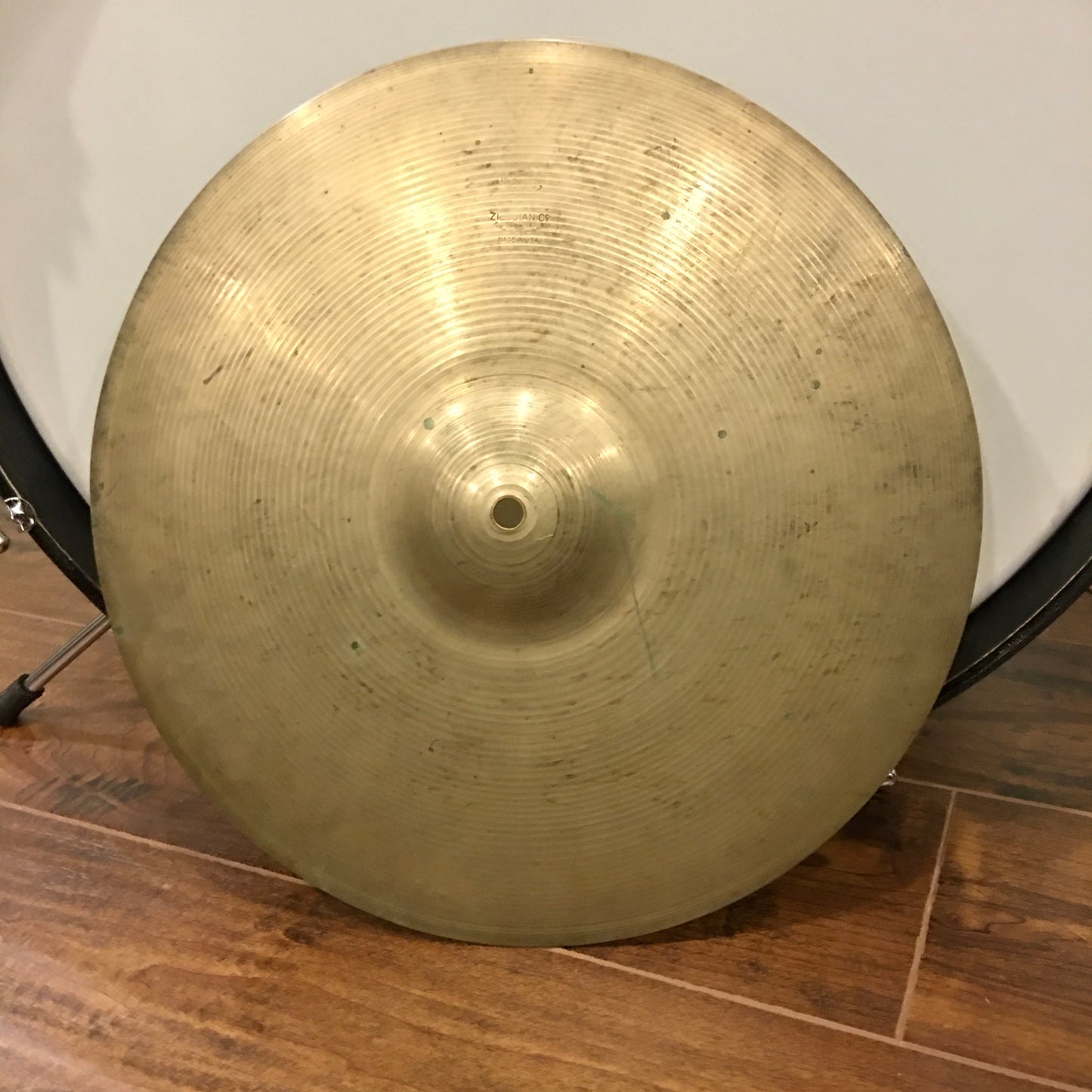 14" Zildjian A Early 1950s Trans Stamp Hi-Hat / Splash Cymbal Single 786g #641 *Sound File*