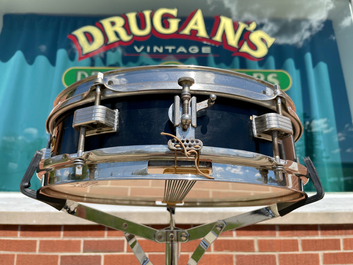 1960s Ludwig 3x13 Jazz Combo Snare Drum Black Lacquer