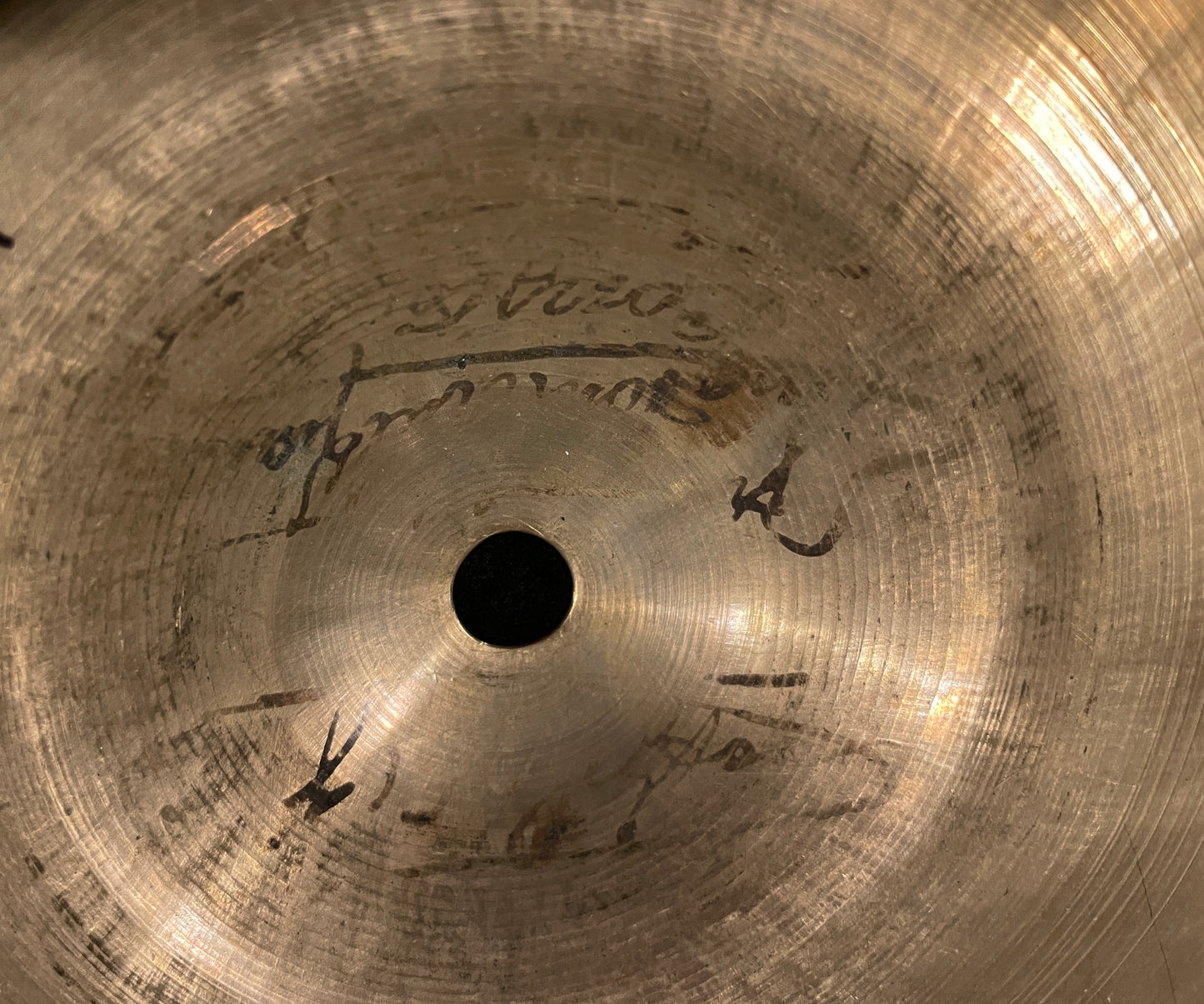 14" K Zildjian Early 1900s Constantinople "Stamp 0" Small Ride / Trap Cymbal 1246g #202