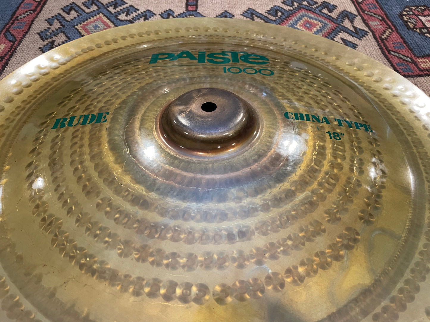 18" Paiste Rude 1000 China Type Cymbal Green Label 1388g