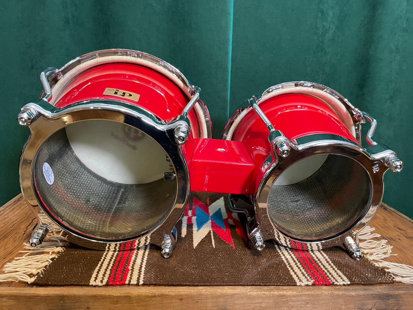 LP Bongos Fiberglass Red Latin Percussion