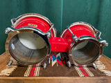 LP Bongos Fiberglass Red Latin Percussion