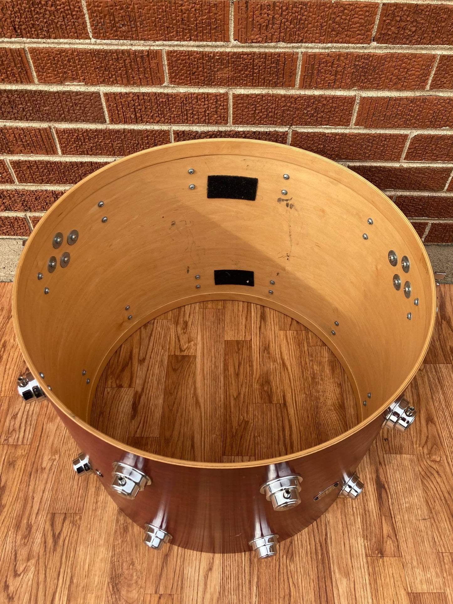 DW 18x22 Bass Drum Single Cherry Satin Oil Drum Workshop