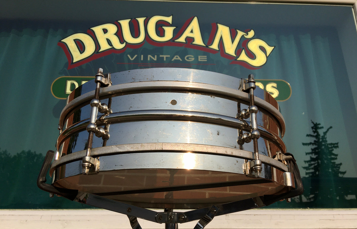 1920s Ludwig Universal 4x14 Heavy 2pc Brass Shell Snare Drum