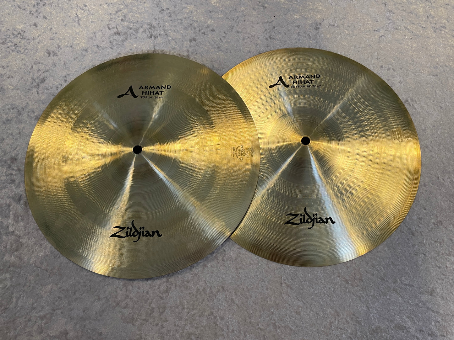 14" Zildjian A A8007 Armand Hi-Hat Cymbal Pair 956g/1242g