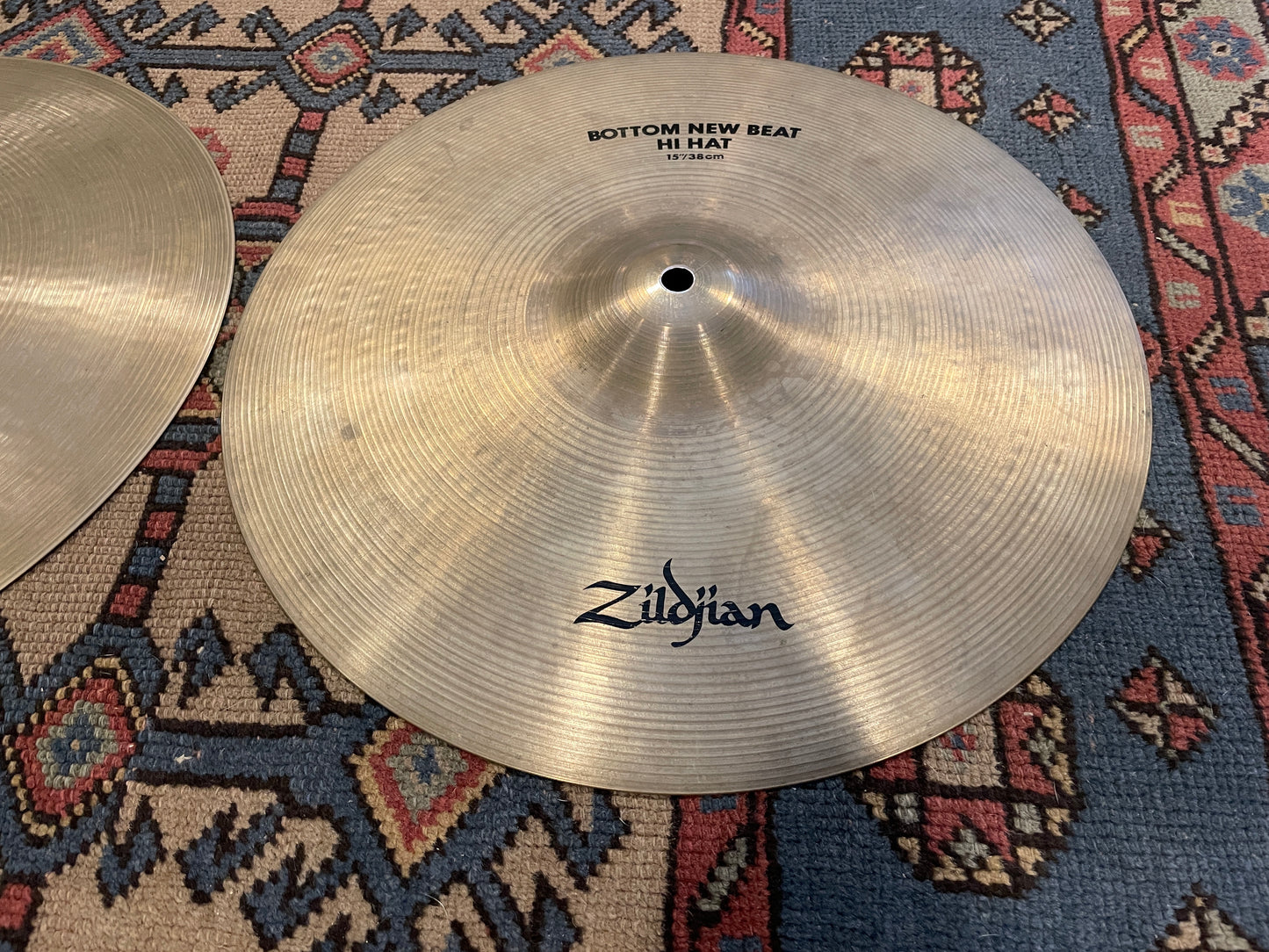 15" Zildjian A 1980s New Beat Hi-Hat Pair 1014g/1660g