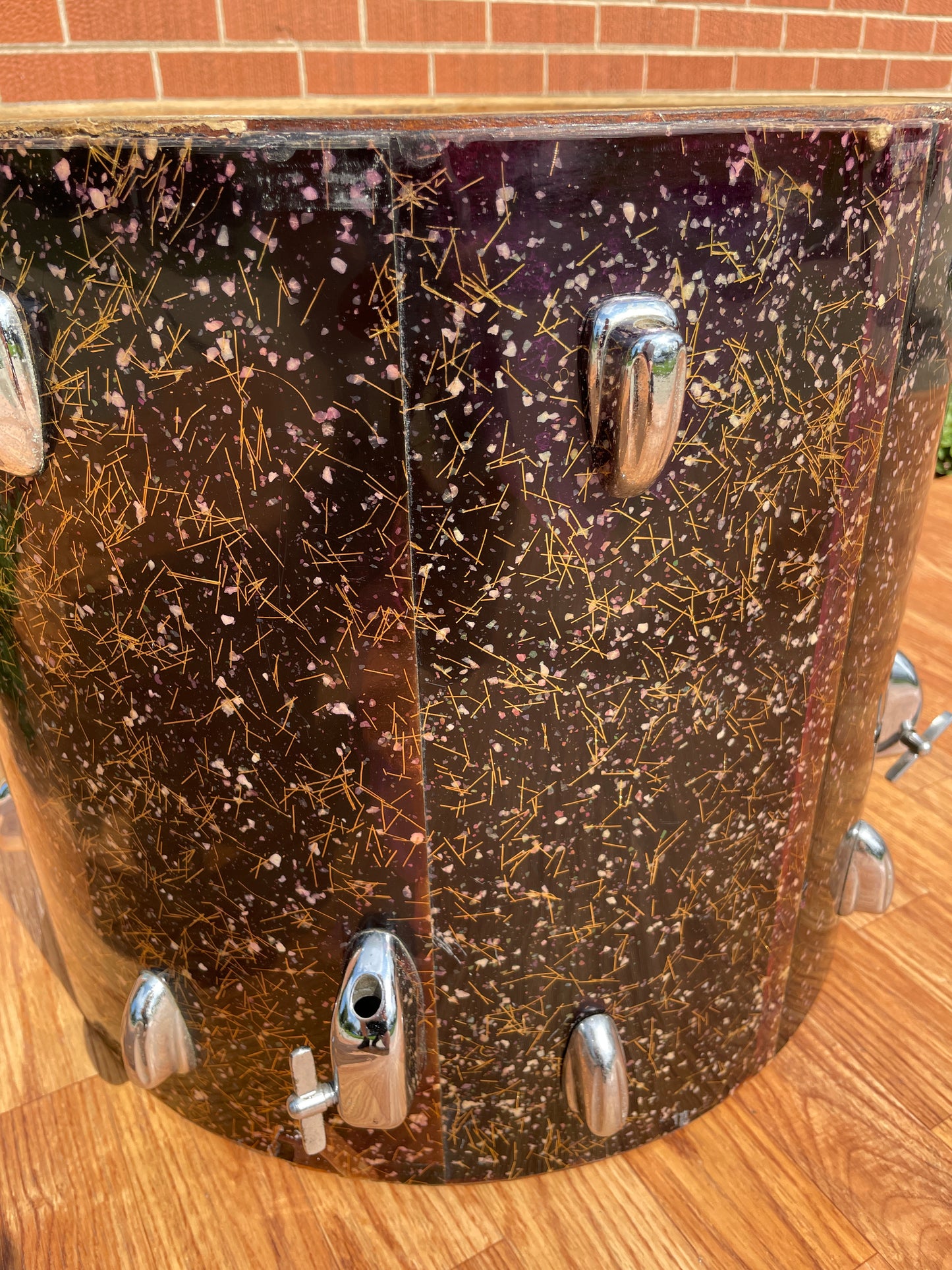 1958 Slingerland 16x18 Floor Tom Drum Capri Pearl