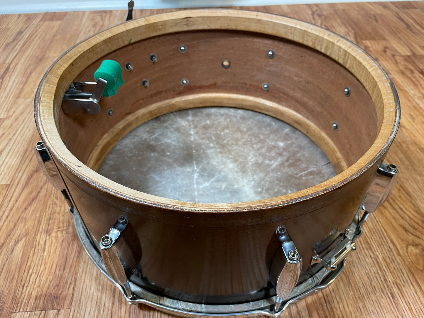 1930s-1940s Slingerland 6.5x14 Radio King Snare Drum 3-Ply