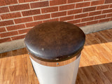 Rogers Swivo-Era Canister Throne New England White Script Logo
