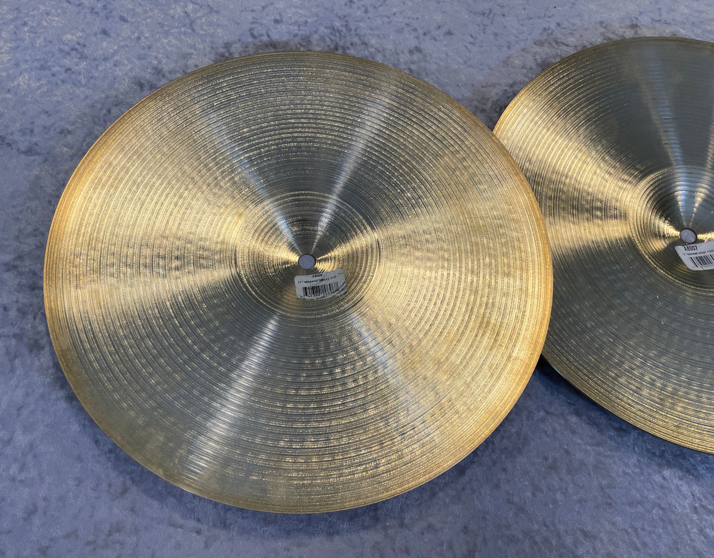 14" Zildjian A A8007 Armand Hi-Hat Cymbal Pair 956g/1242g