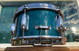 1958 Slingerland Radio King Little Pro Outfit No. 4N Drum Set Aqua Blue Sparkle