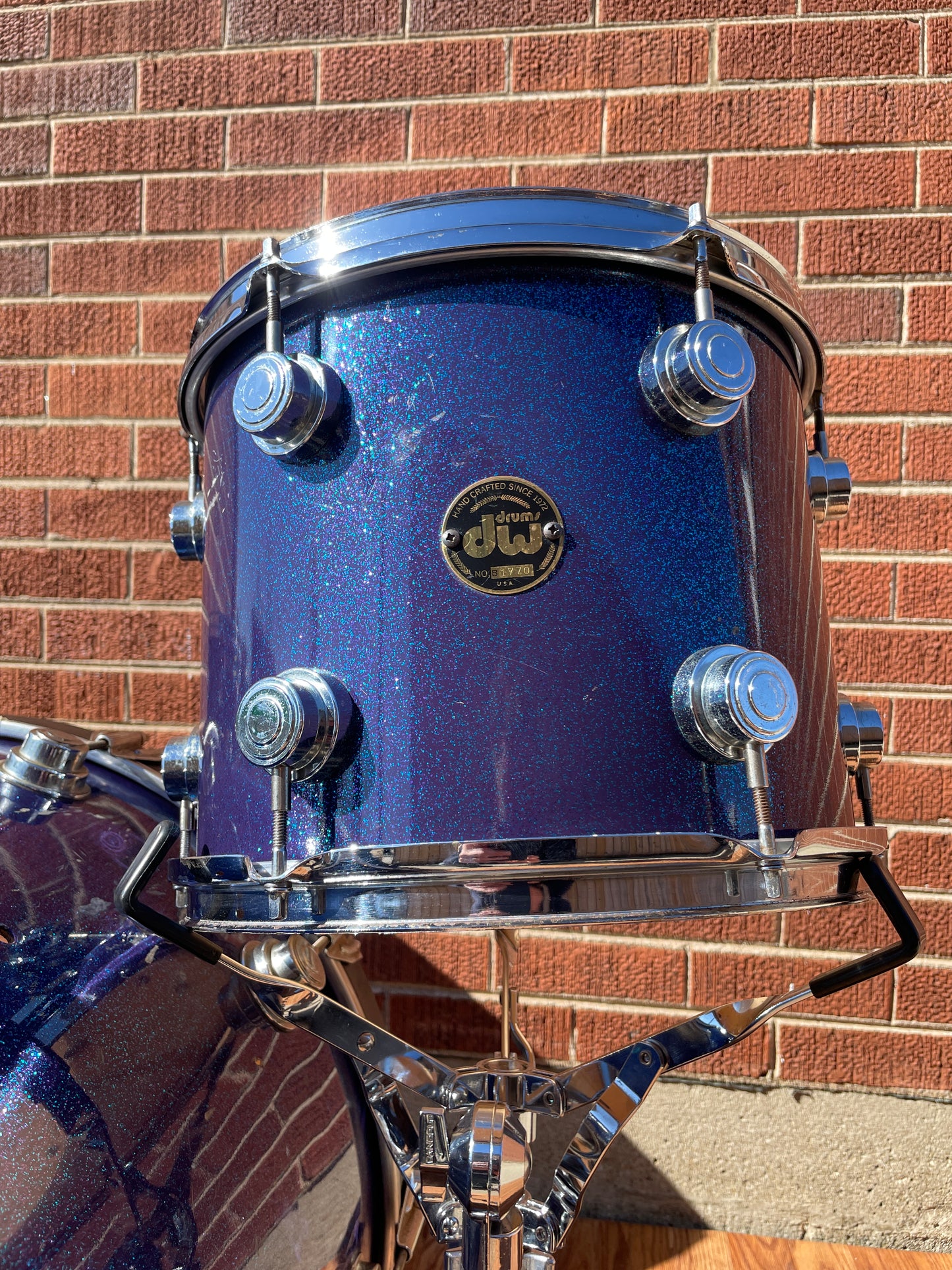 DW Drum Set Blue/Purple Sparkle Drum Workshop Pre-Collector's Series 22/12/16