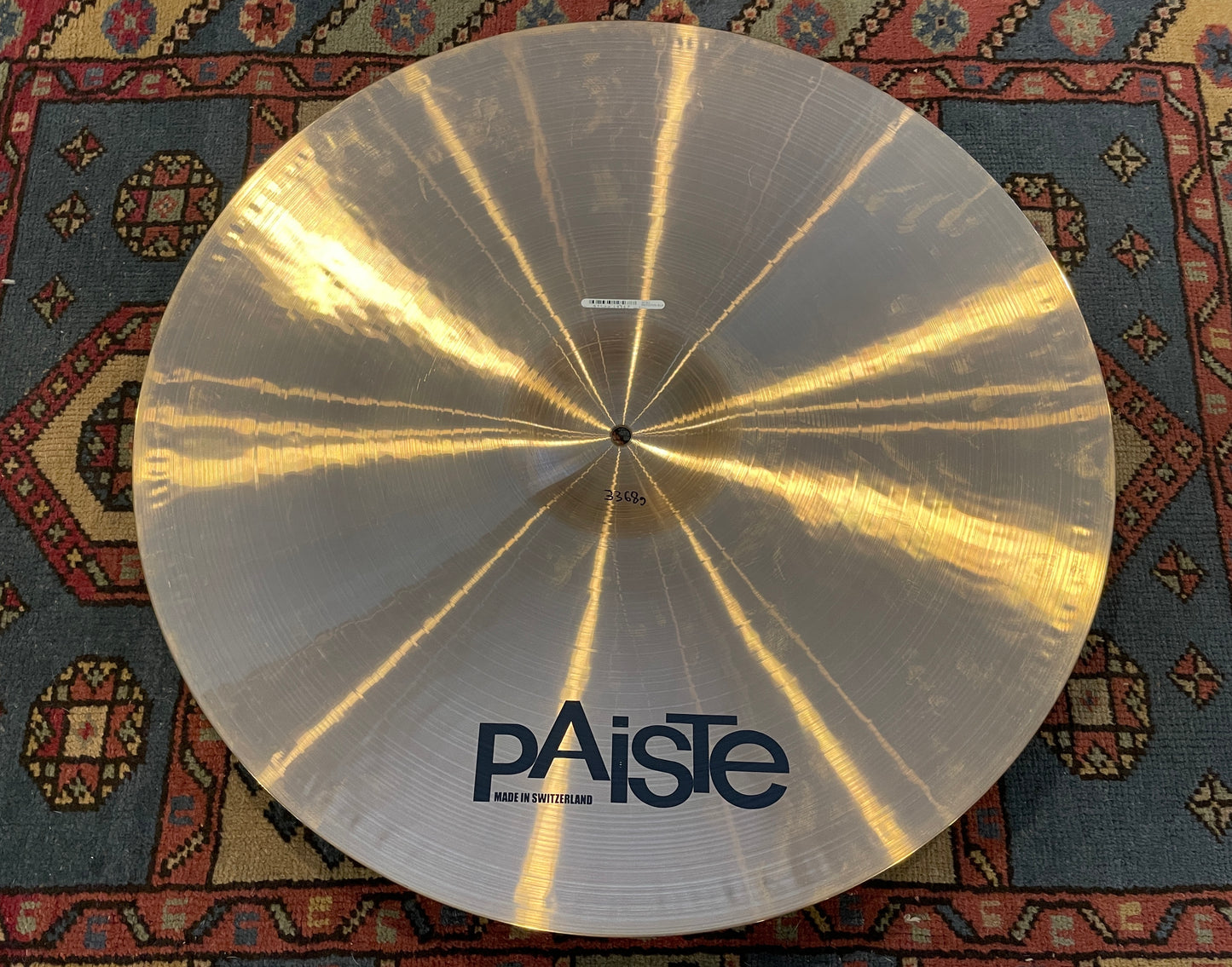 24" Paiste 2K2 Prototype Ride Cymbal 2002 3368g *Video Demo*