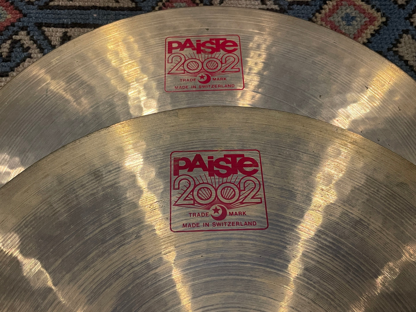 14" Paiste 1985 2002 Medium Hi-Hat Cymbal Pair 812g/982g