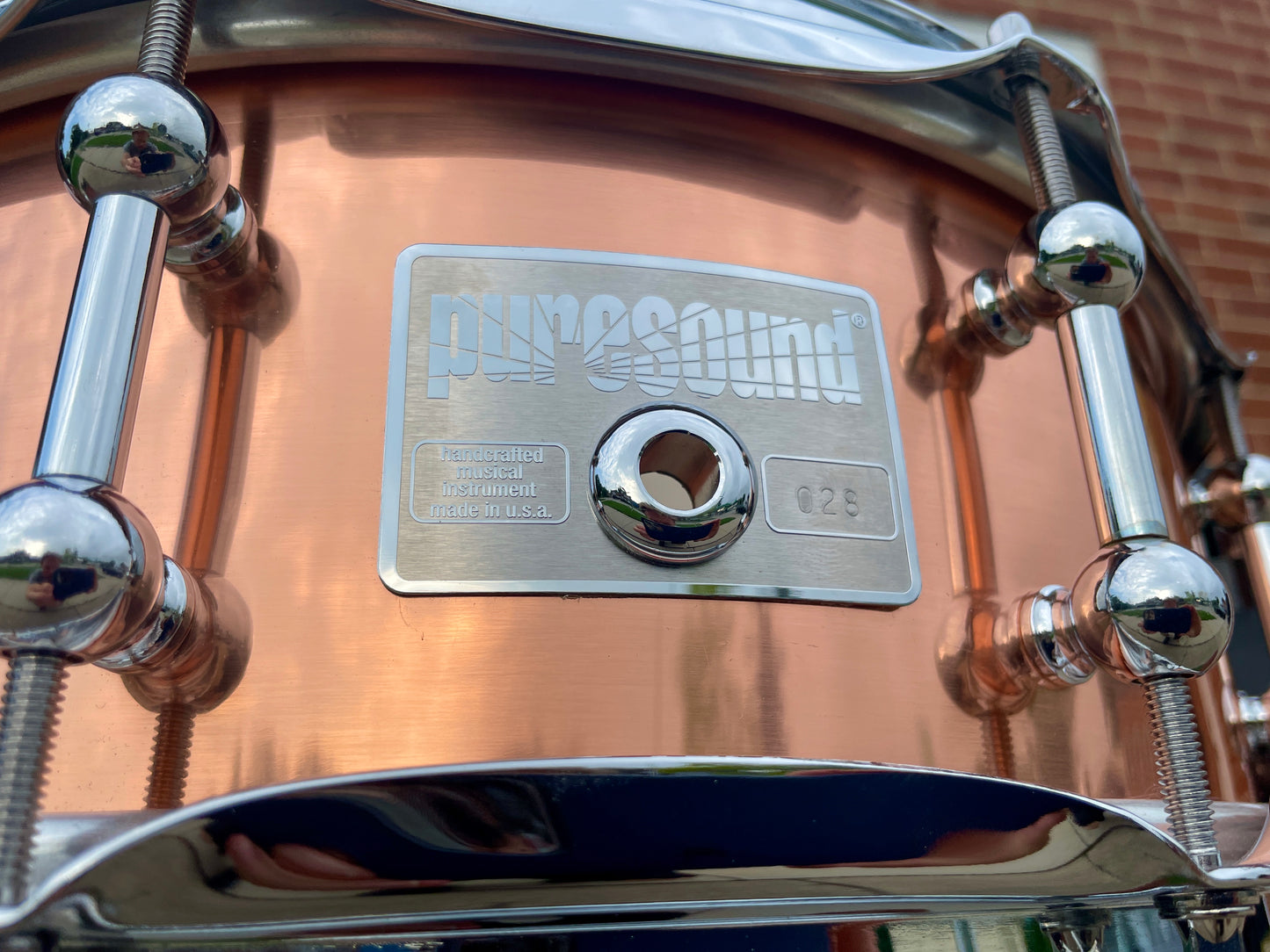 PureSound 5x14 Limited Edition UltraSonic Copper Snare Drum #23 of 100 w/ Original Bag