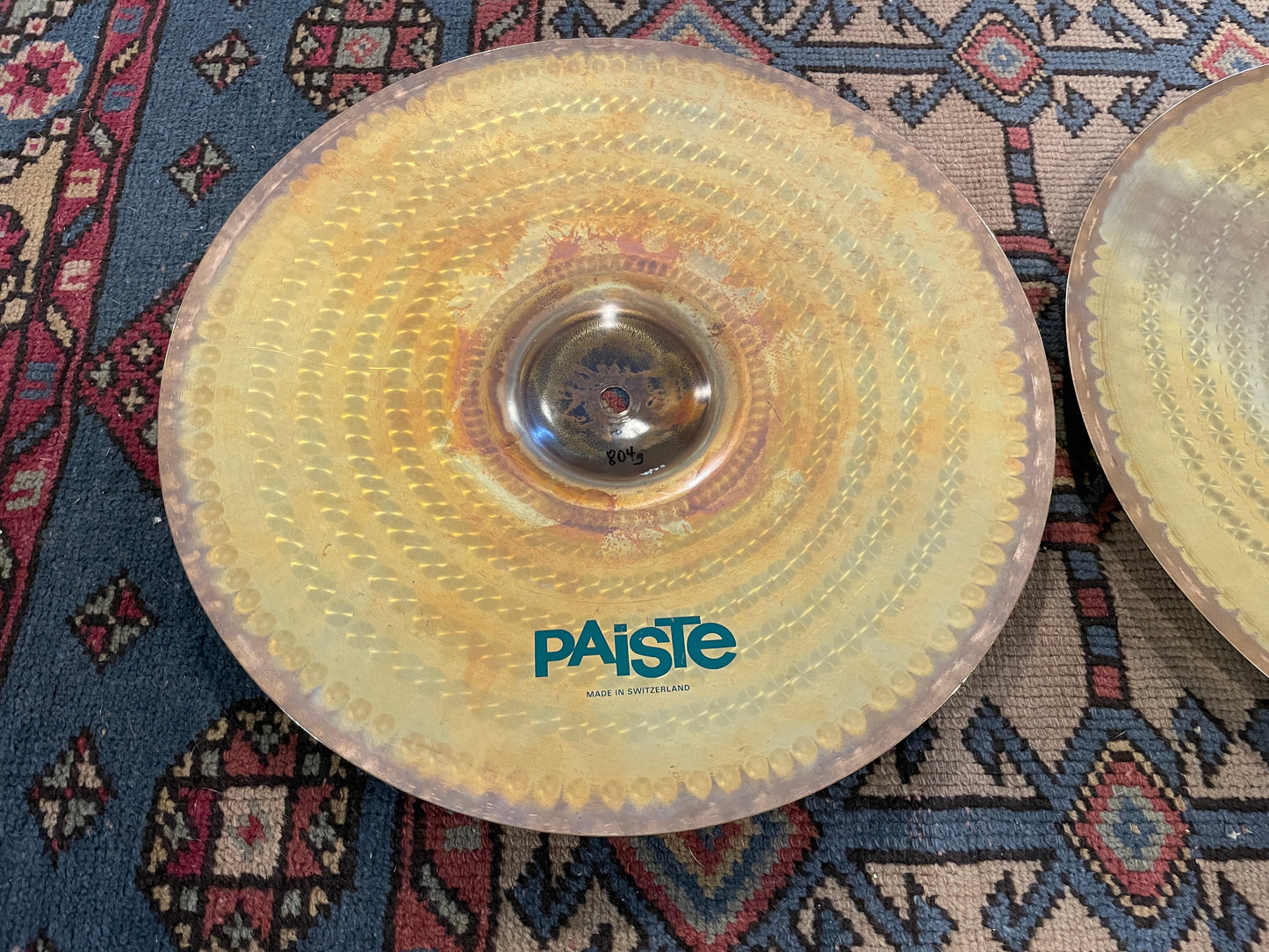 14" Paiste 1000 Rude Hi-Hat Cymbal Pair 804g/1090g