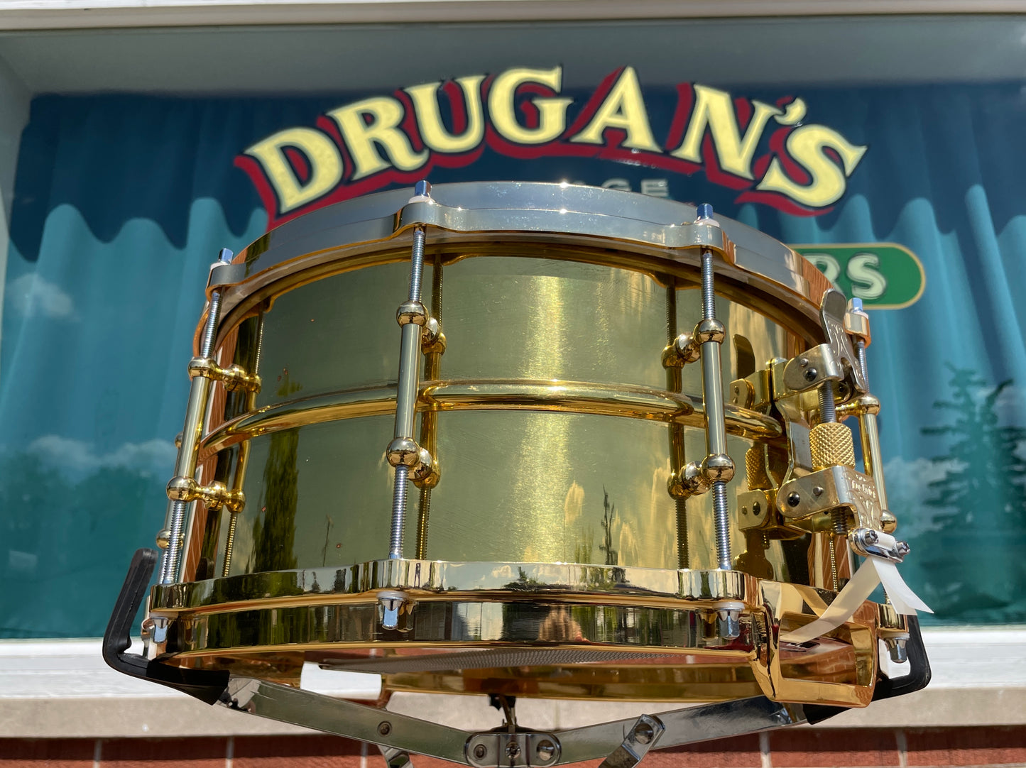 N.O.S. 2000 Ludwig 6.5x14 Limited Edition Brass Supraphonic Millennium Snare Drum #20 of 100