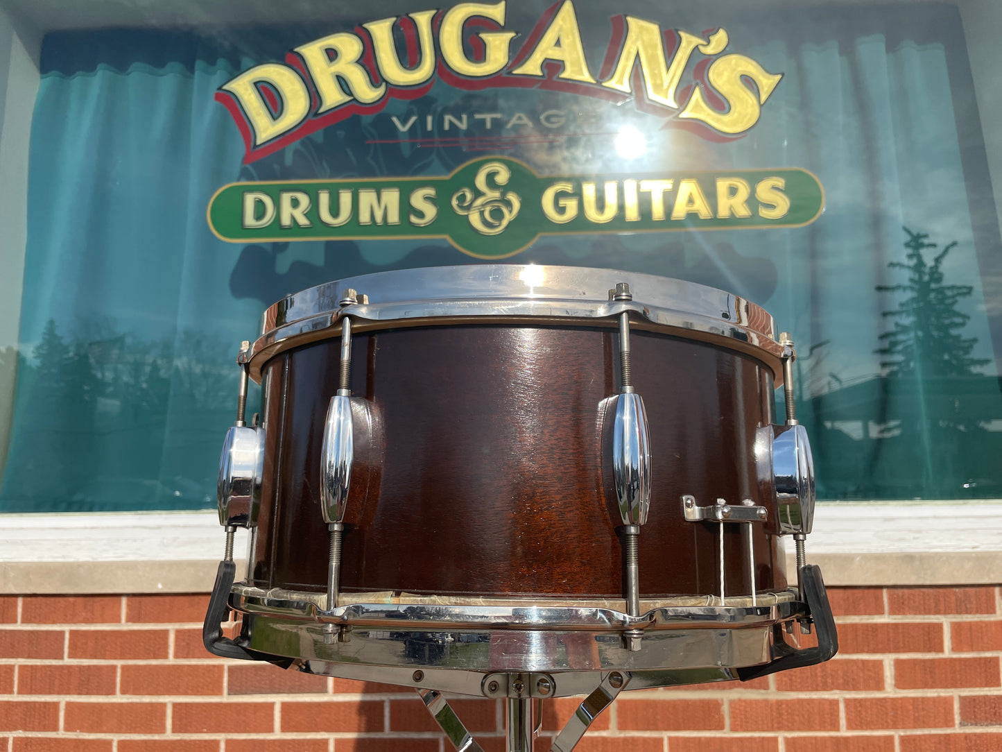 1930s-1940s Slingerland 6.5x14 Radio King Snare Drum 3-Ply