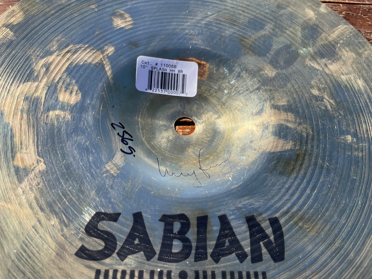 10" Sabian Hand Hammered HH Splash Cymbal Brilliant 256g 11005B