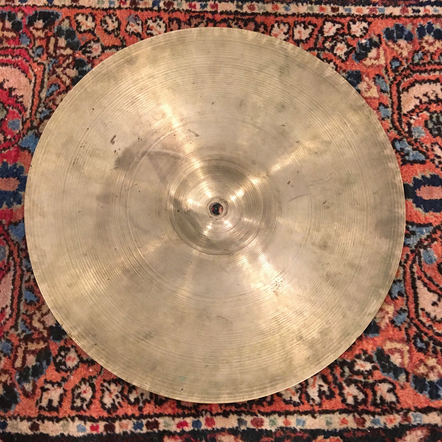 14" Zildjian A Early 1950s Trans Stamp Hi-Hat / Splash Cymbal Single 786g #641 *Sound File*