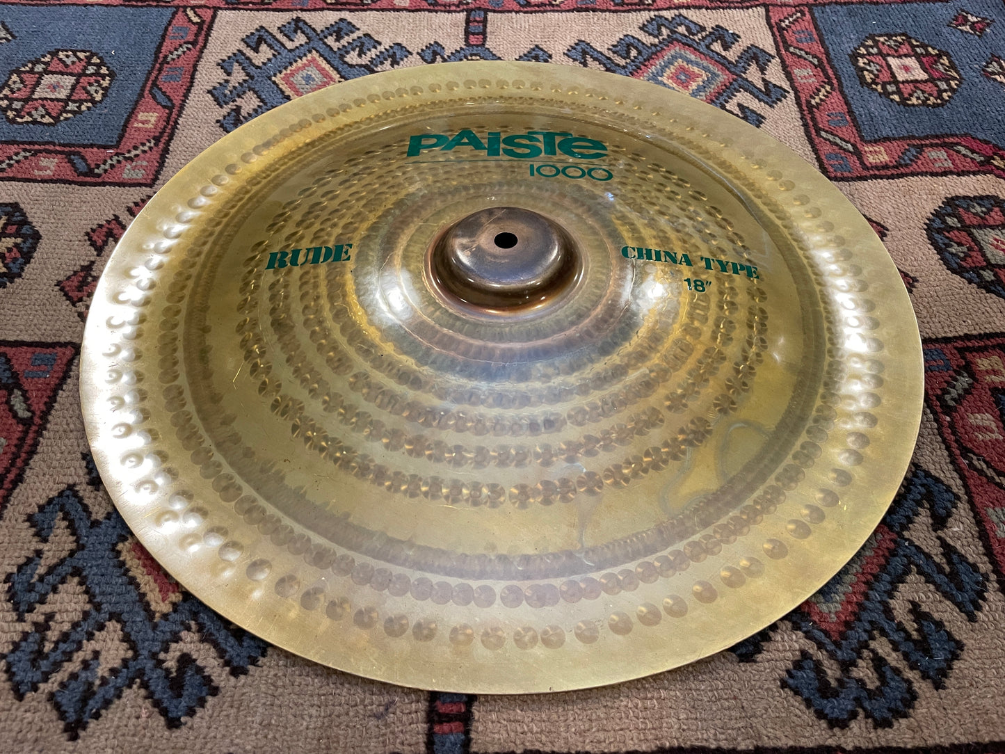 18" Paiste Rude 1000 China Type Cymbal Green Label 1388g