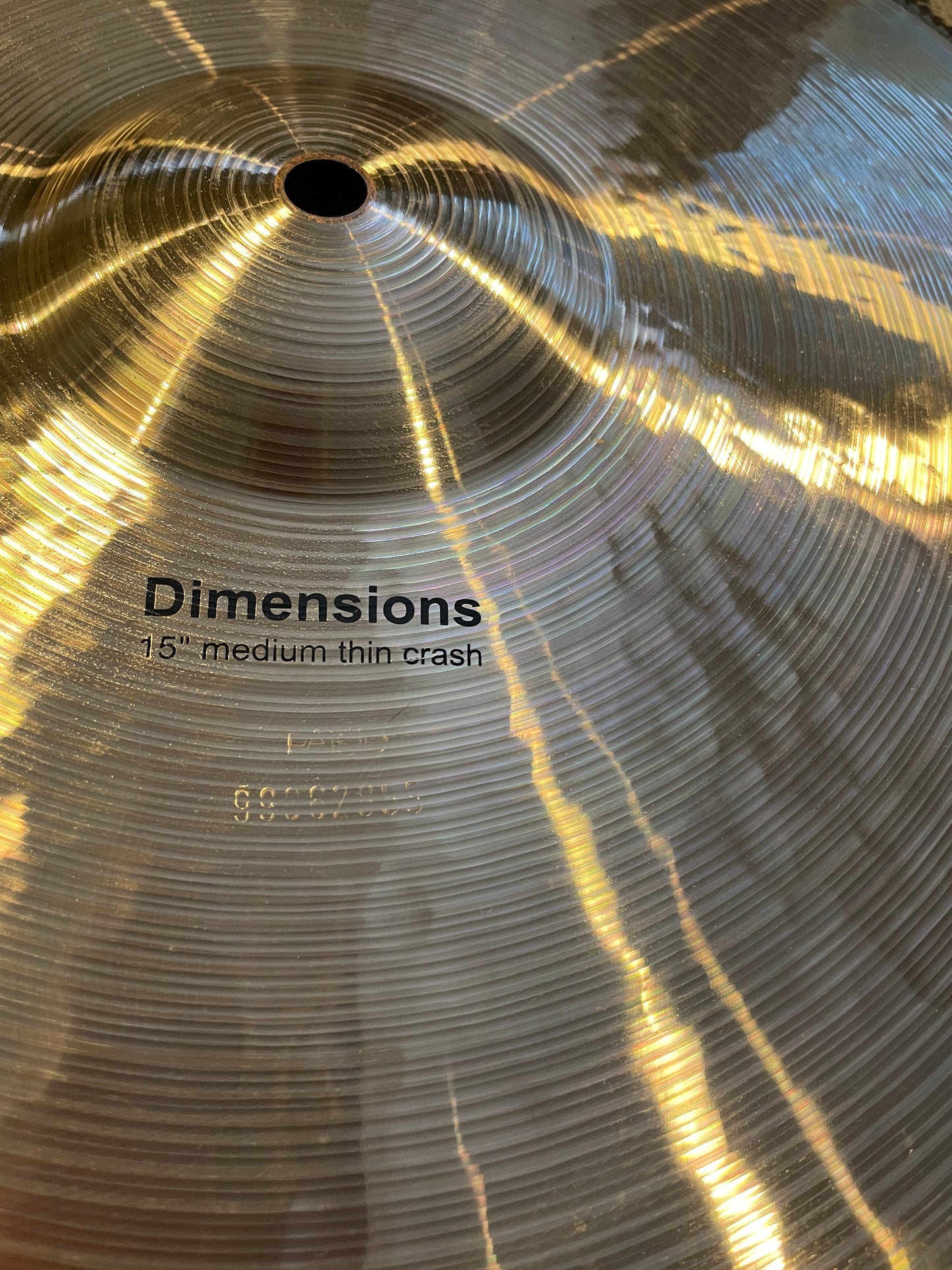 15" Paiste Dimensions Medium Thin Crash Cymbal 846g