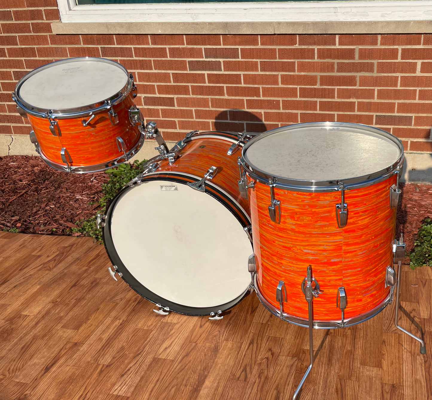 1967 Ludwig Mod Orange Drum Set 20/12/16