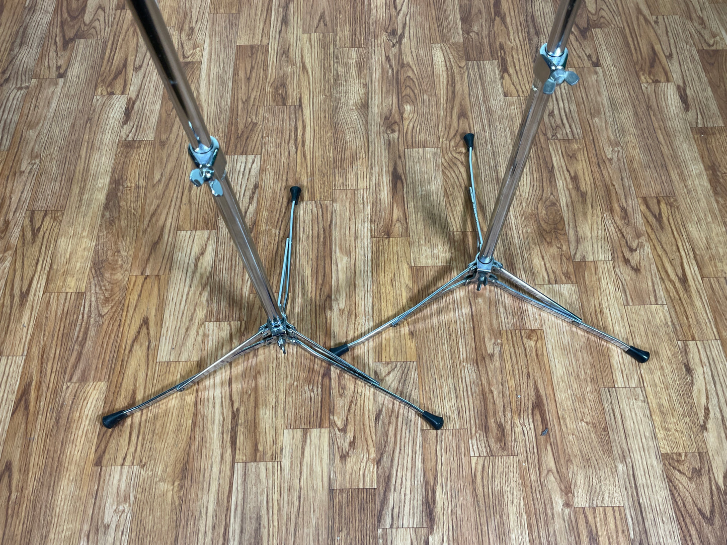 1960s Ludwig 1400 Flat Base Straight Cymbal Stand Pair (2 Pcs.)