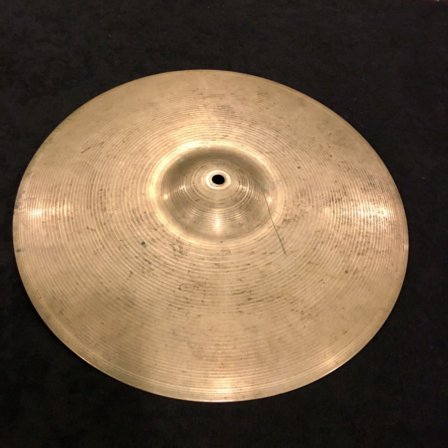 14" Zildjian A Early 1950s Trans Stamp Hi-Hat / Splash Cymbal Single 786g #641 *Sound File*