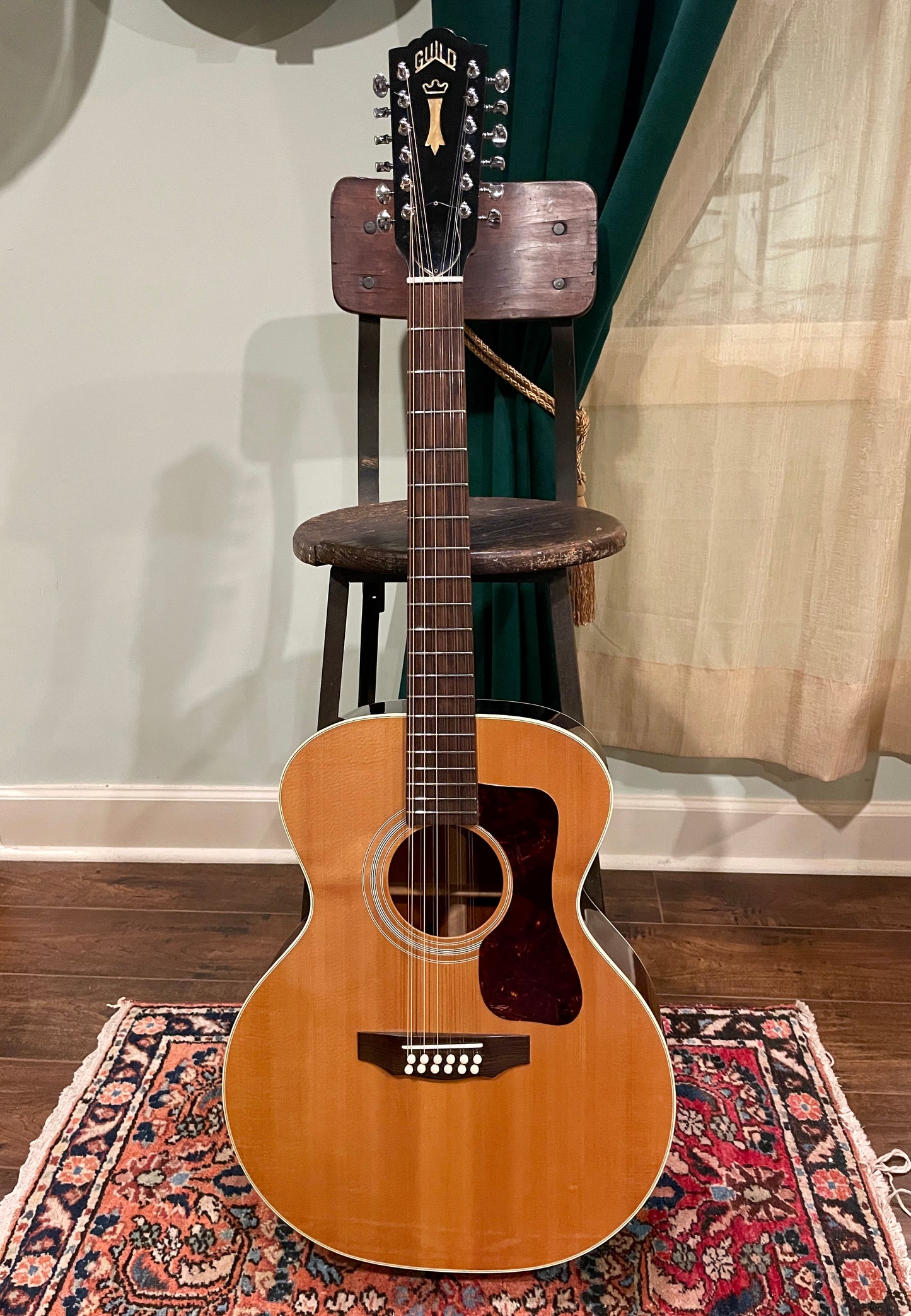 1973 Guild F212 12-String Acoustic Guitar Natural w/ OHSC