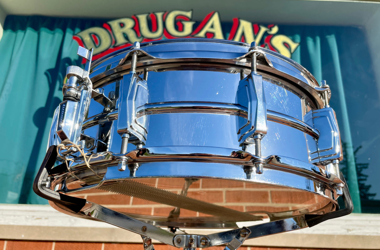 Mid-1980s Ludwig 5x14 LM400 Supraphonic Snare Drum Early Monroe