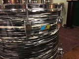 1972 Ludwig 16x16 Oyster Black Pearl Classic Floor Tom Drum 3 Ply